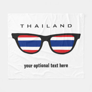 Thai Shades custom text & colour fleece blankets
