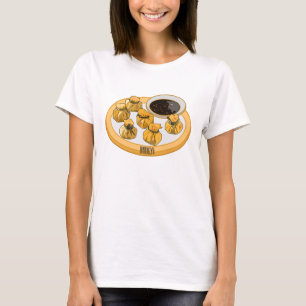 Thai shrimp purse cartoon illustration  T-Shirt
