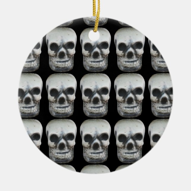Thai Skull Ceramic Ornament (Front)