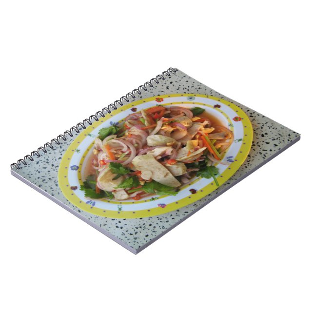 Thai Spicy Sausage Salad ... Asian Street Food Notebook (Left Side)