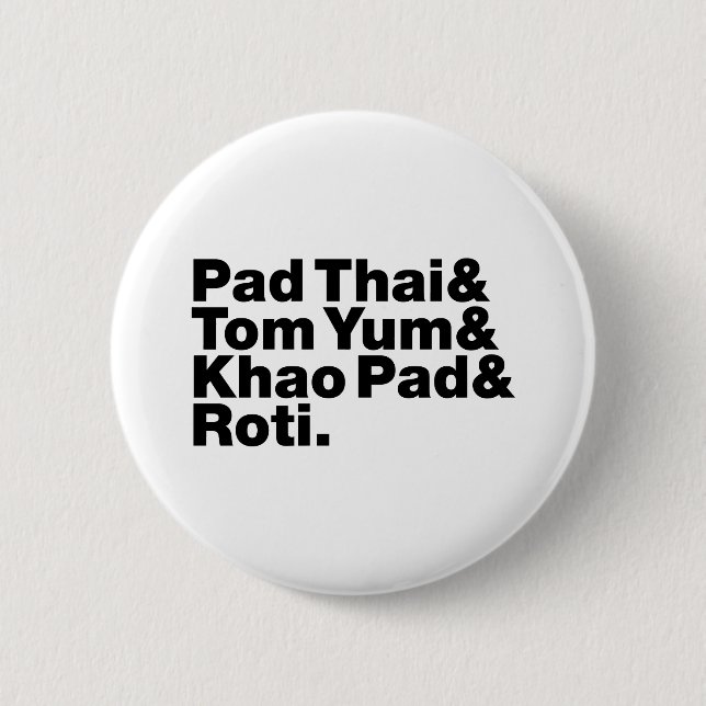 Thai Street Food 2 Inch Round Button (Front)