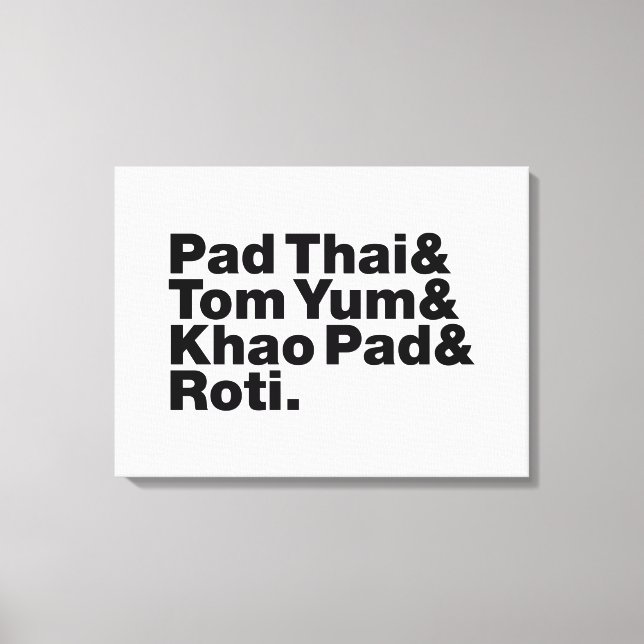 Thai Street Food Canvas Print (Front)