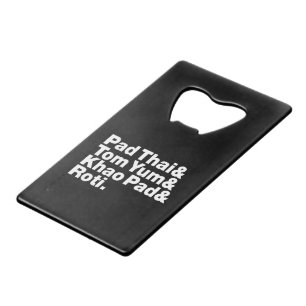 Thai Street Food Credit Card Bottle Opener