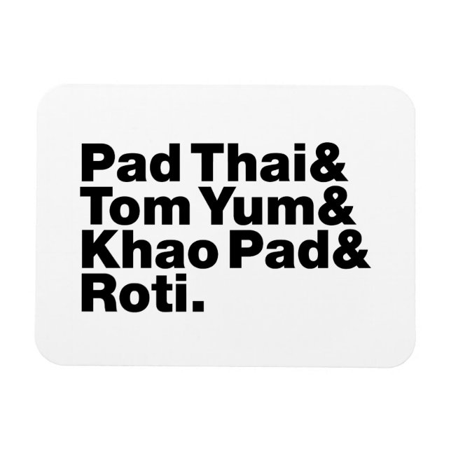 Thai Street Food Magnet (Horizontal)