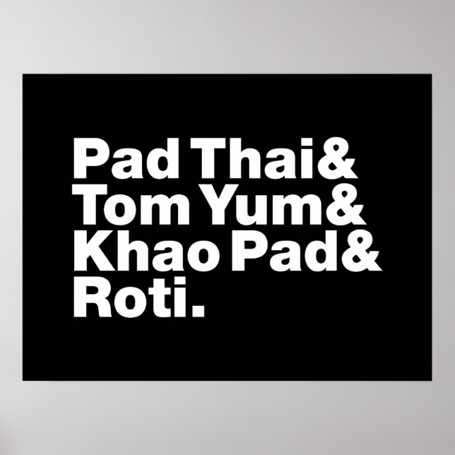 Thai Street Food Poster (Front)
