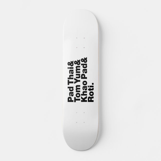 Thai Street Food Skateboard (Front)