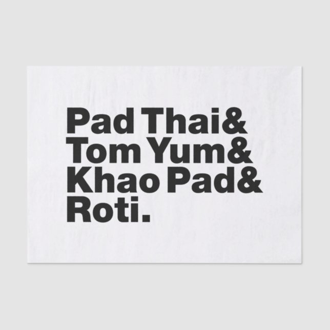 Thai Street Food Tissue Paper (Front)