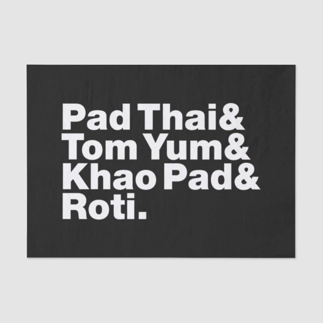 Thai Street Food Tissue Paper (Front)