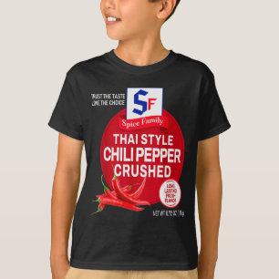 Thai Style Chili Pepper Crushed Halloween Sce Cost T-Shirt