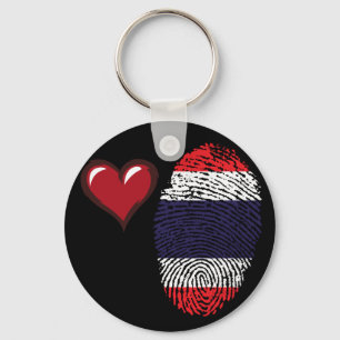 Thai touch fingerprint flag keychain