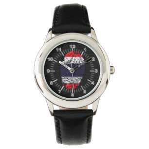 Thai touch fingerprint flag watch