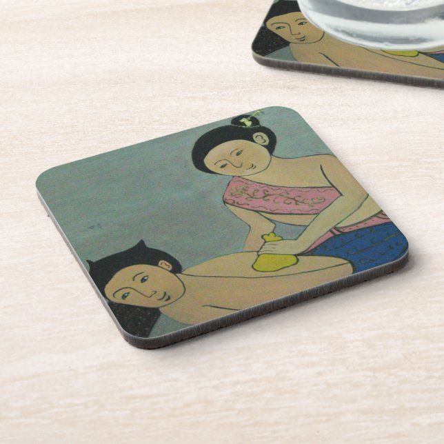 Thai Traditional Massage Coaster (Left Side)