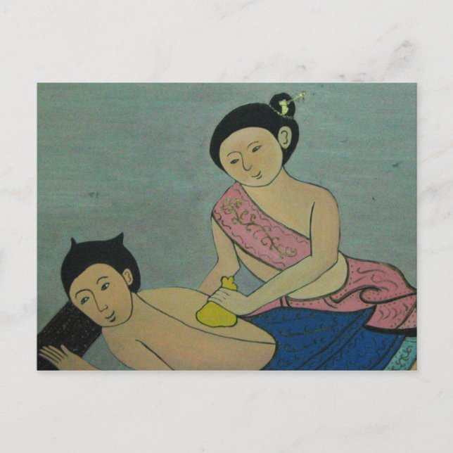Thai Traditional Massage Postcard (Front)