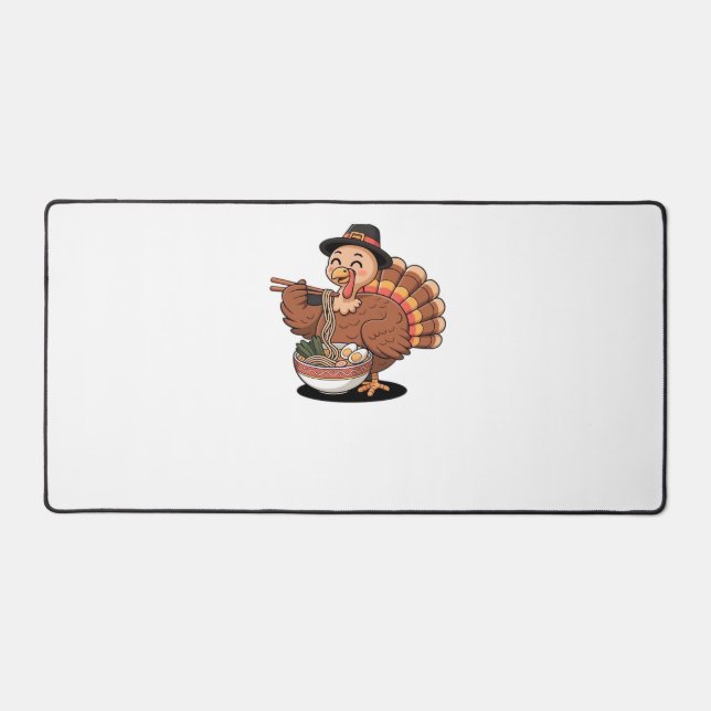 thaiksgiving turkey eats ramen Oversize T-shirt (Recto)
