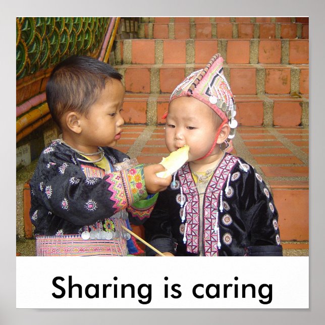 thailand 910, Sharing is caring Poster (Front)