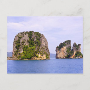 Thailand, Andaman Sea. Ao Phang Nga Islands in 2 Postcard