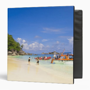 Thailand, Andaman Sea. Passengers onshore at Binder