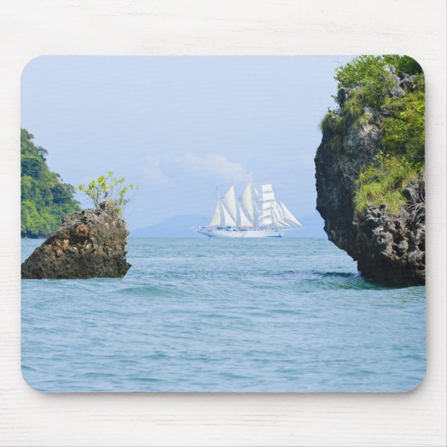 Thailand, Andaman Sea. Star Fyer clipper ship 2 Mouse Pad (Front)