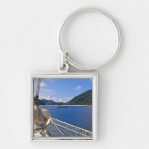 Thailand, Andaman Sea. Star Fyer clipper ship Keychain