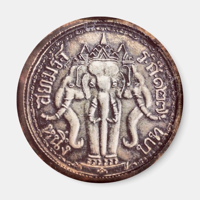 Thailand Baht Elephant Magnet (Front)