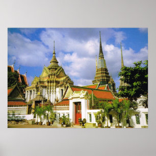 Thailand, Bangkoj Wat Phra Chetuphon Poster