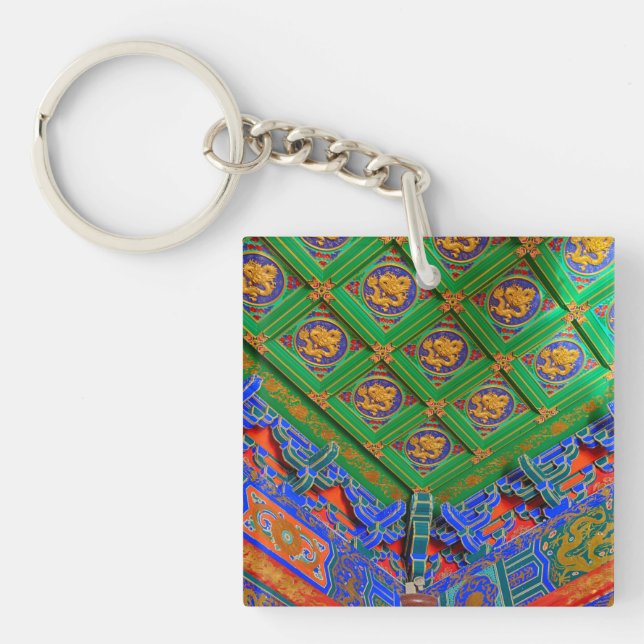 Thailand, Bangkok | Dragon Temple Keychain (Front)