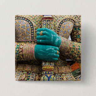 Thailand, Bangkok, Grand Palace 2 Inch Square Button