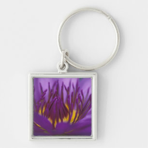 Thailand, Bangkok, Purple and yellow lotus 2 Keychain