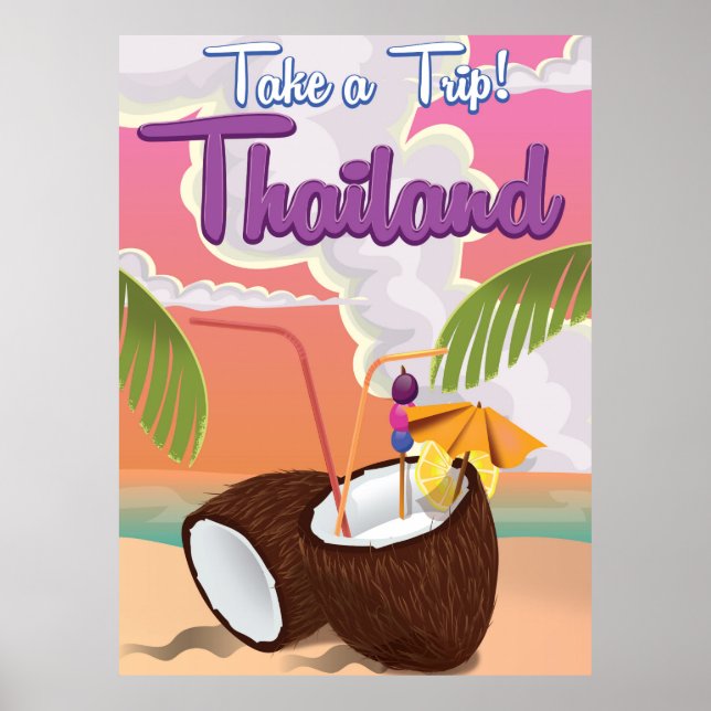 Thailand beach vacation poster (Front)