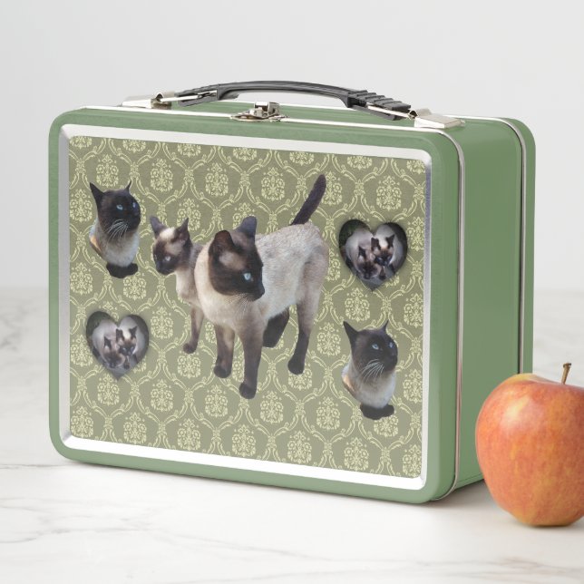 Thailand-born Siamese cat Metal Lunch Box (In Situ)