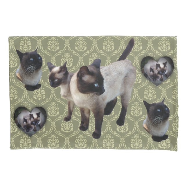 Thailand-born Siamese cat Pillowcase (Front)