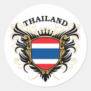Thailand Classic Round Sticker