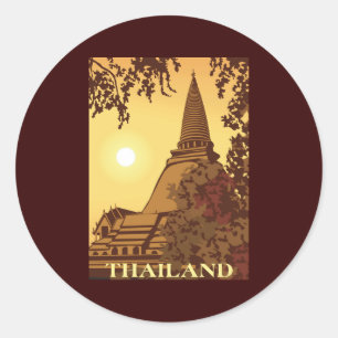 Thailand Classic Round Sticker