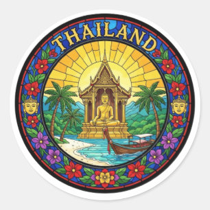 THAILAND CLASSIC ROUND STICKER