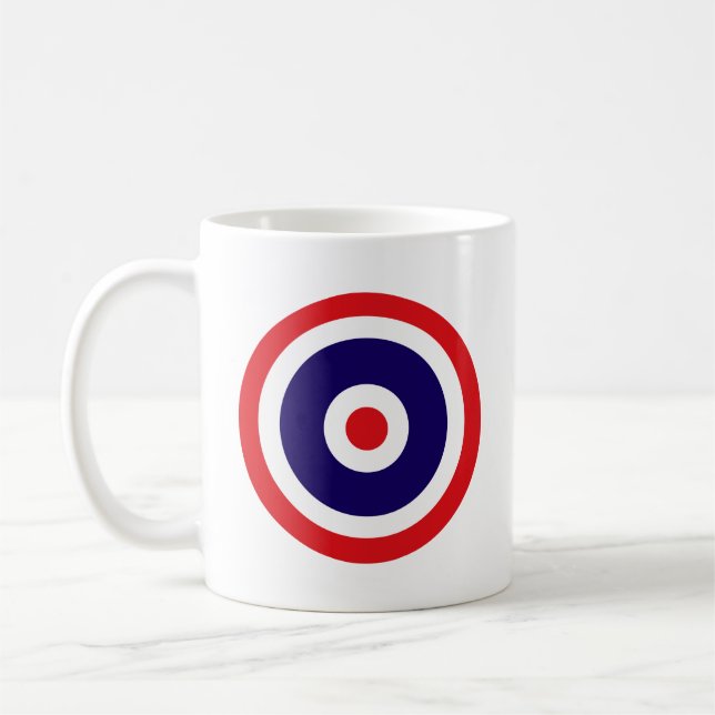Thailand country flag roundel circle symbol army n coffee mug (Left)