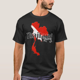 Thailand Diving Diver Flag Map T-Shirt