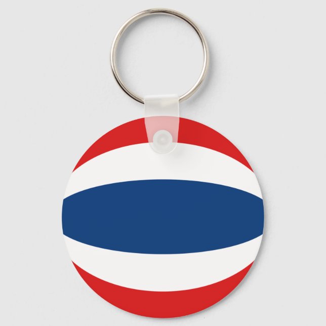 Thailand Fisheye Flag Keychain (Front)