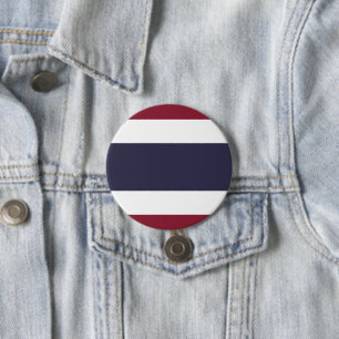 Thailand flag 3 inch round button