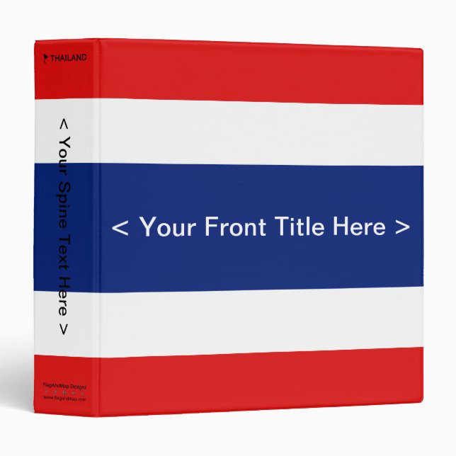 Thailand Flag Binder (Front/Spine)