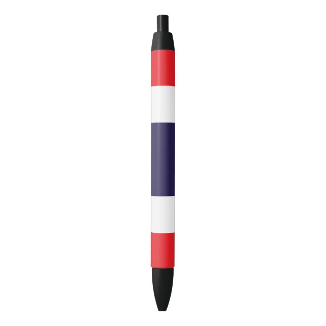 Thailand Flag Black Ink Pen (Front Vertical)