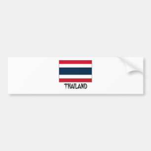 Thailand Flag Bumper Sticker