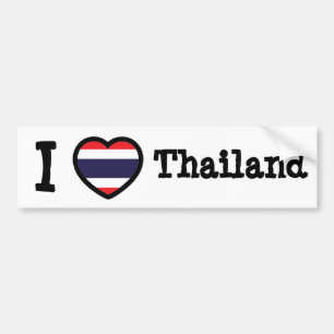 Thailand Flag Bumper Sticker