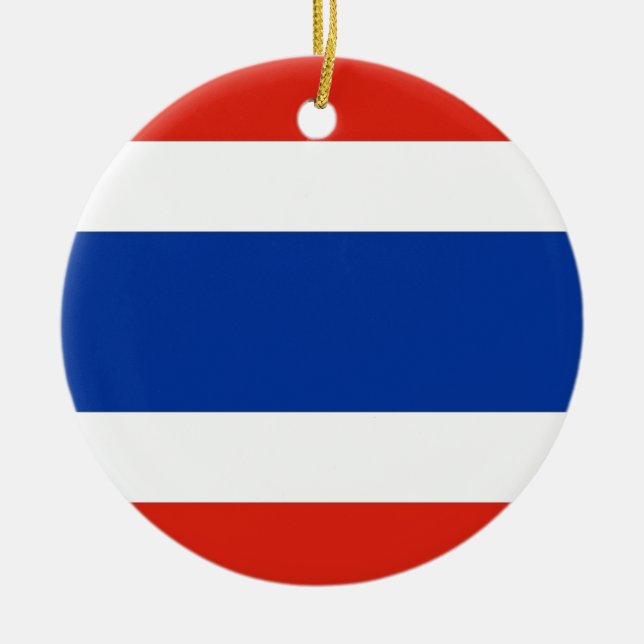 Thailand Flag Ceramic Ornament (Front)