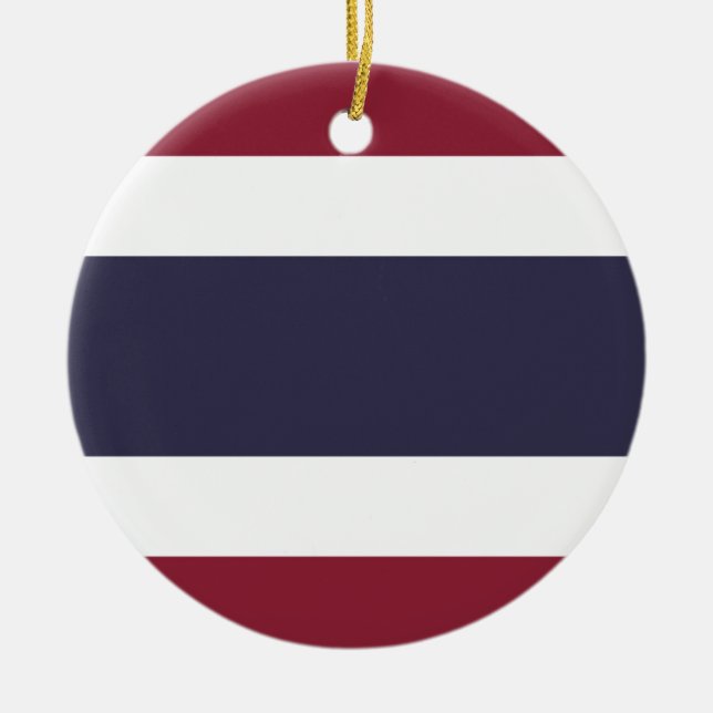 Thailand flag ceramic ornament (Front)