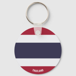 Thailand Flag Charming Patriotic Keychain
