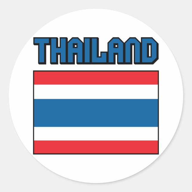 Thailand Flag Classic Round Sticker (Front)