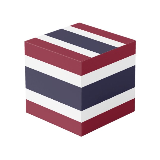 Thailand flag cube (Front Angled)