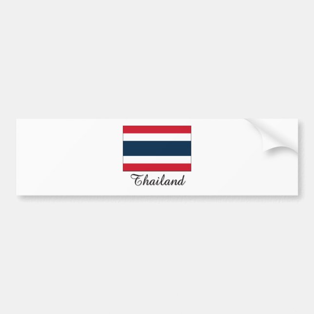 Thailand Flag Design Bumper Sticker (Front)