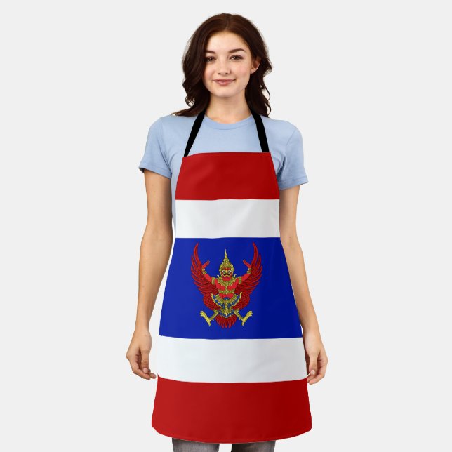 Thailand flag-emblem apron (Worn)