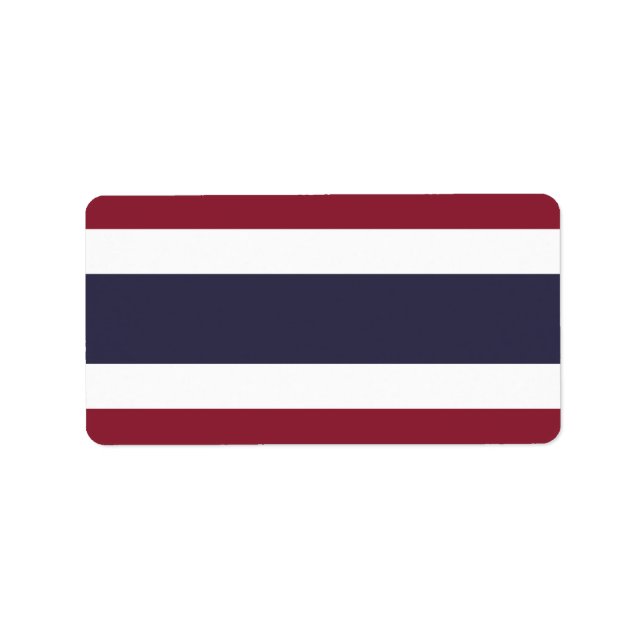 Thailand flag label (Front)